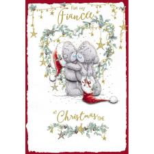 For My Fiancée Handmade Me to You Bear Christmas Card Image Preview